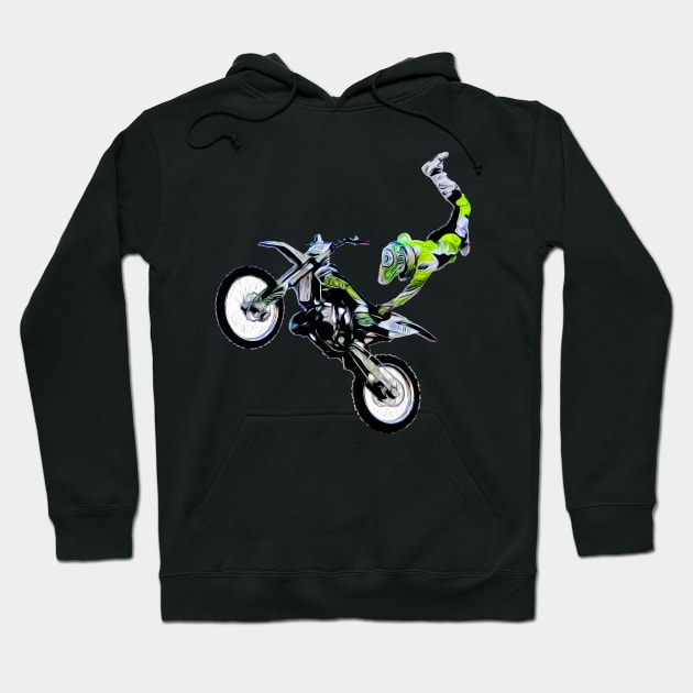 motocross Hoodie by rickylabellevie